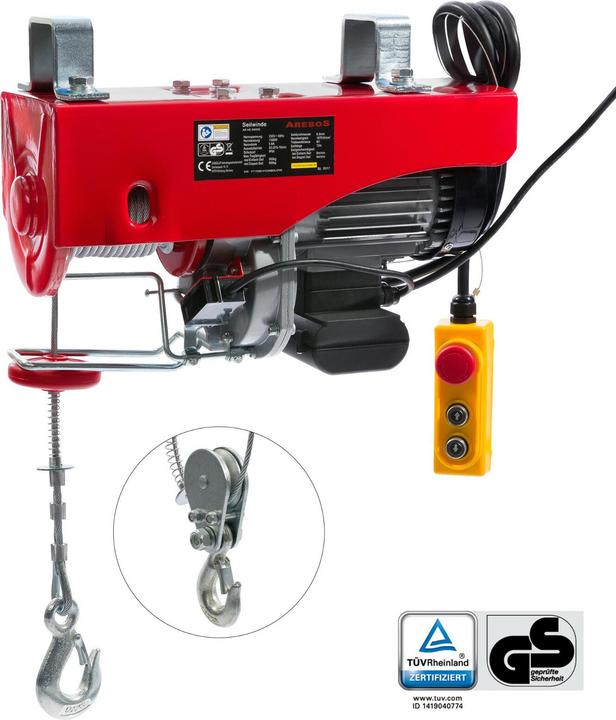 Arebos Elektrische Seilwinde