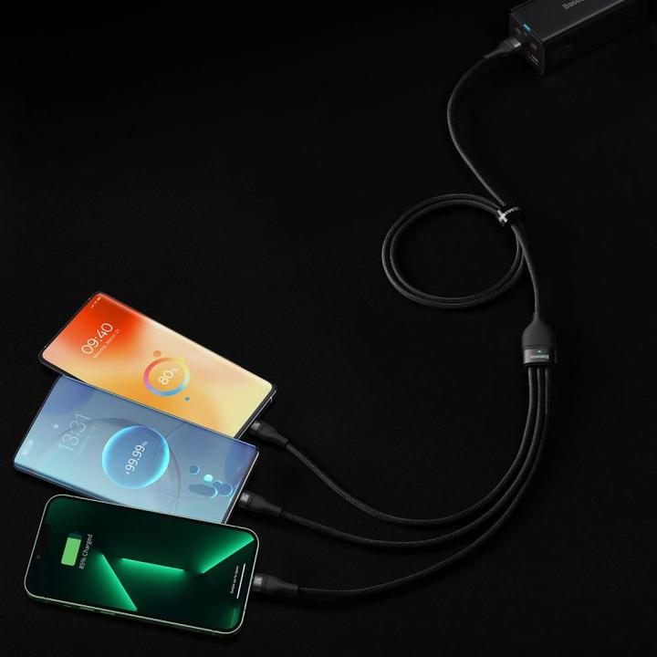 Immagine prodotto Baseus Cavo USB 3in1 (1.20 m, USB 3.2 Gen 1, 100 W)