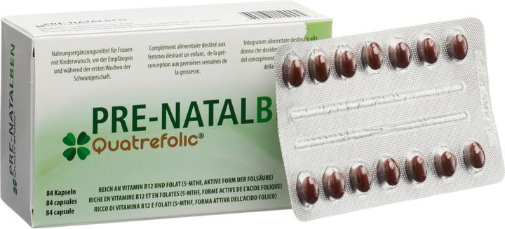 Actual product image Natalben PreNatalben Quatrefolic (84 pcs., Capsules, 65 g)