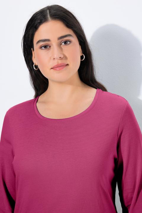 Produktbild Ulla Popken Shirt, Slim, Rundhalsausschnitt, Langarm (42, 44)