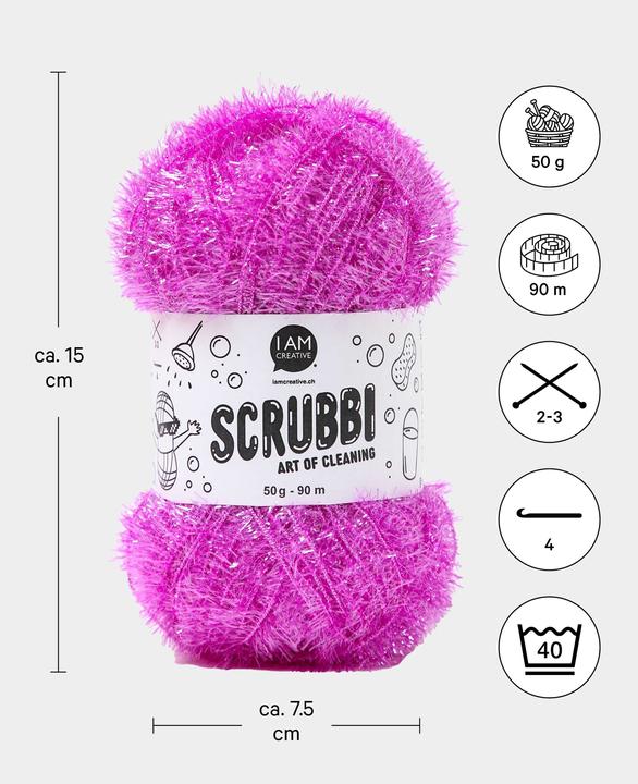 Actual product image I Am Creative Scrubbi dishwashing sponge yarn (104 m)