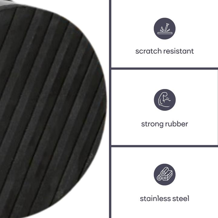 Actual product image Perel Door stopper - 9 x 7.5 cm - 1.1 kg - Black (1 pcs.)