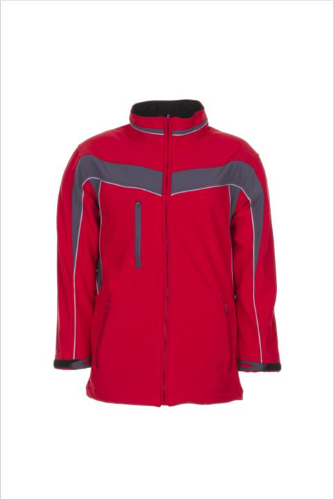 Actual product image Planam Plaline work jacket softshell jacket red slate size S (S)