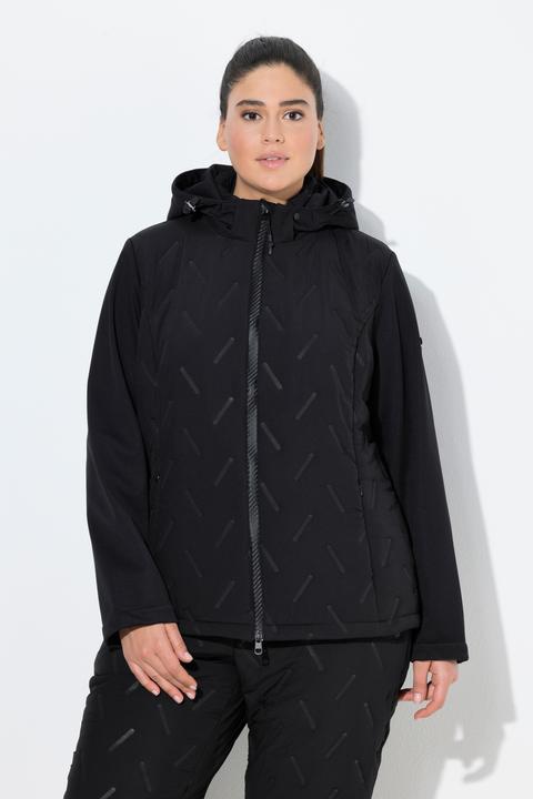 Produktbild Ulla Popken HYPRAR Softshell-Steppjacke, wasserabweisend, Kapuze (46, 48)