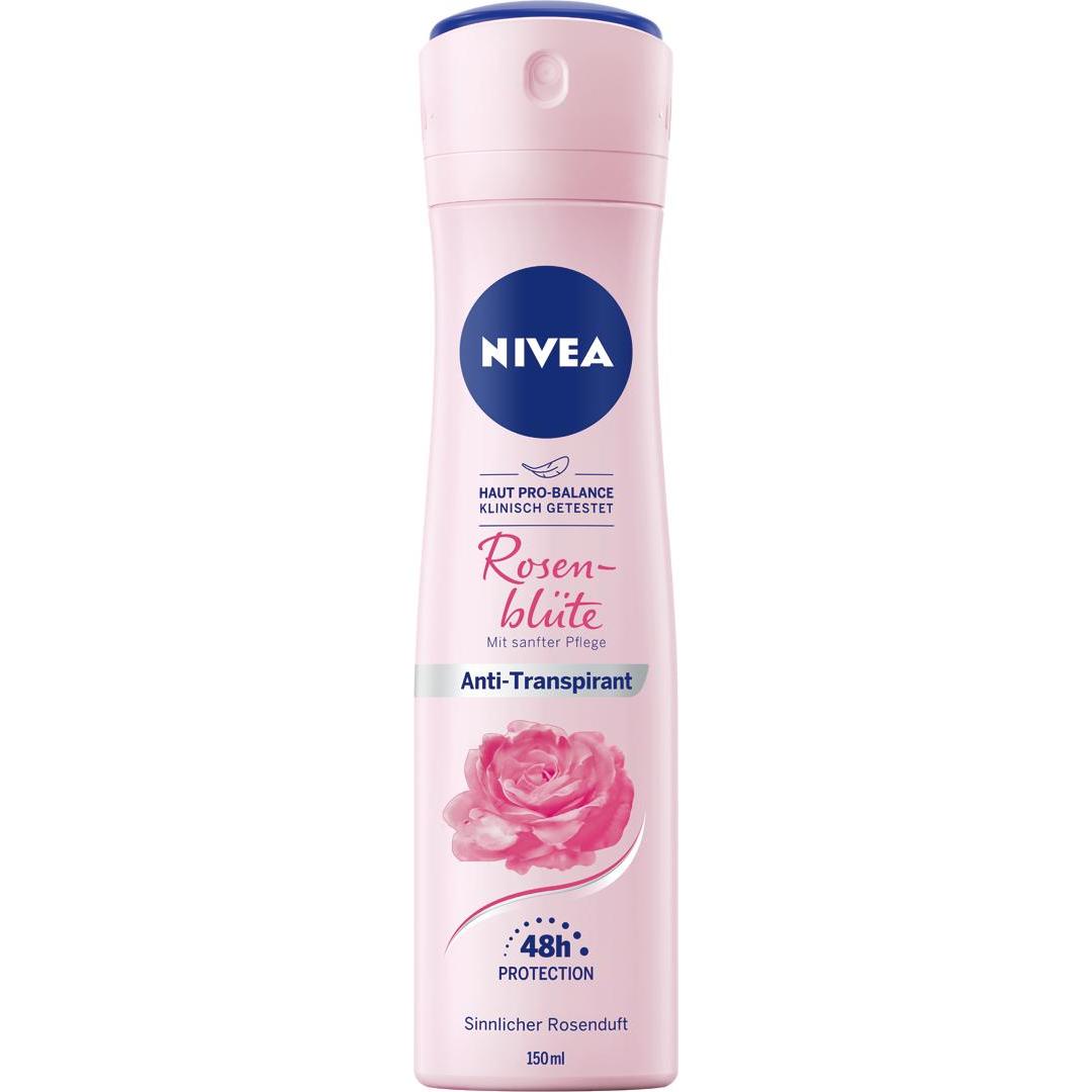 Nivea Donna Rosa Deodorante, Deospray Fiori Di Flacone 150Ml (Getto Vaporizzato, 150 Ml)