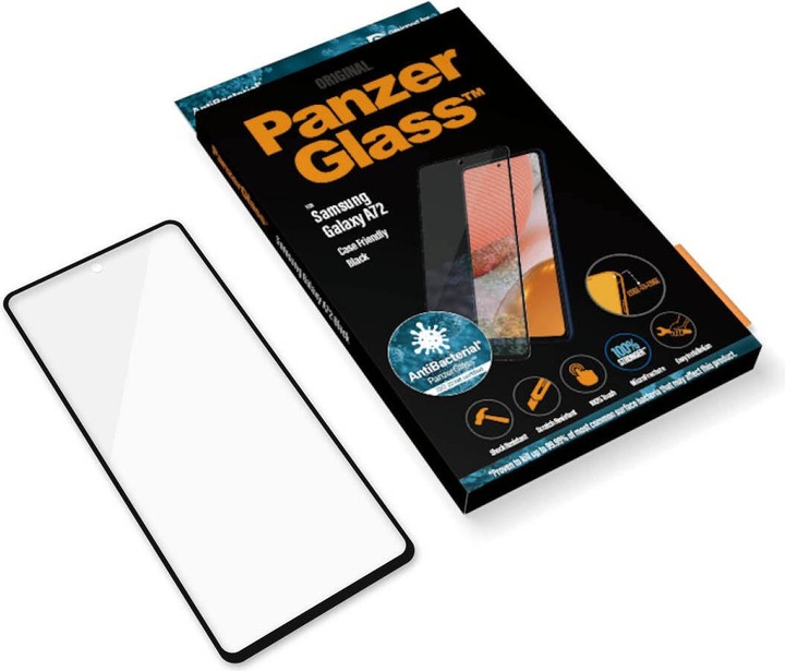 Produktbild PanzerGlass Edge to Edge (1 Stück, Samsung Galaxy A72)