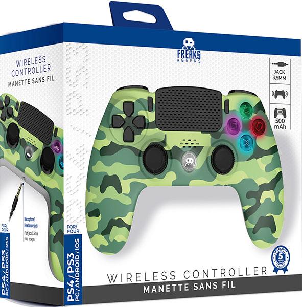 Freaks and Geeks Green Camo Wireless Controller (PS4)
