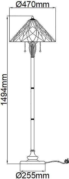 Immagine prodotto Elstead Lighting Lampada da terra Victory E27 doppia Valiant Bronze (E27)