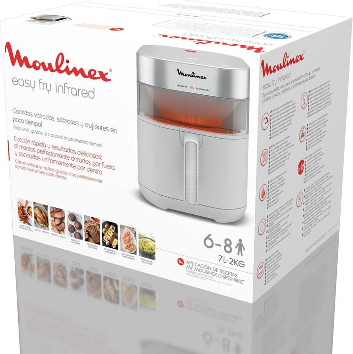 Produktbild Moulinex Infrarot-Luftfritteuse mit digitalem Display, 8 Modi, App-Anbindung und Kippfenster