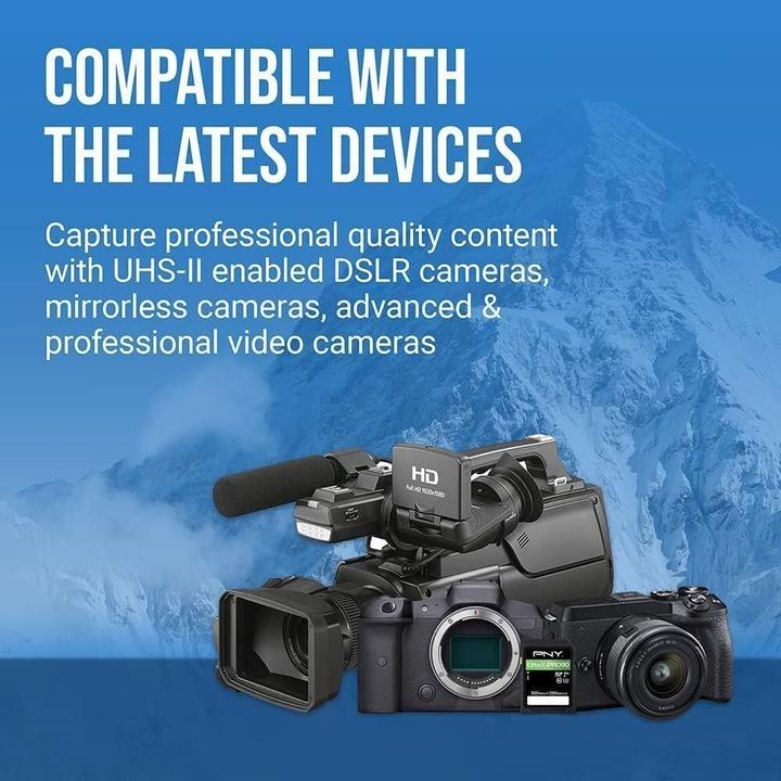 Produktbild PNY Memory Card 128GB SDXC X-PRO 90 UHS-II (128 GB, SDXC, U3, UHS-II)