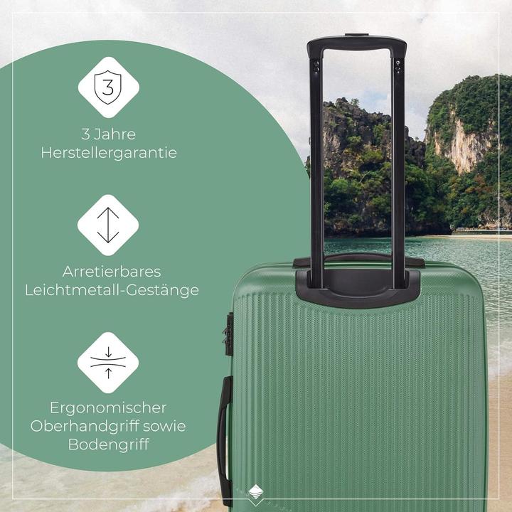 Actual product image Travelite Bali 4 wheel suitcase set 3-piece (193 l)