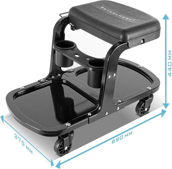 Produktbild Stahlwerk Werkstatthocker WRS-135 ST bis 135 kg belastbar (1 x)