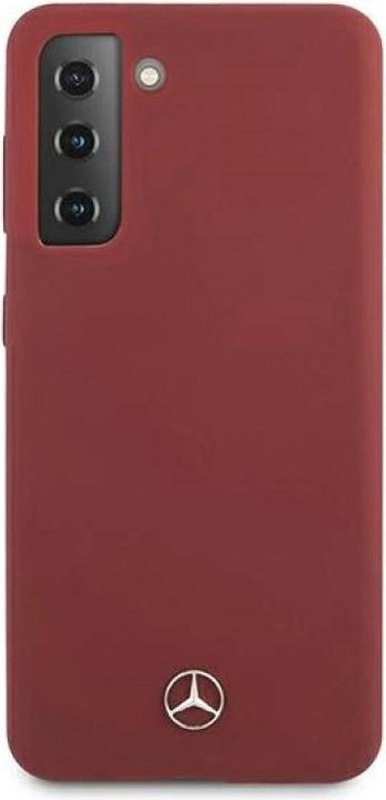Actual product image Mercedes MEHCS21MSILRE S21 + G996 red / red hardcase silicone line (Samsung Galaxy S21+)