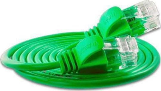 Actual product image Wirewin Slim patch cable: UTP, 15cm,green (U/UTP, CAT6, 0.15 m)