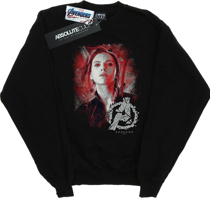 Actual product image Womens/Ladies Avengers Endgame Black Widow Brushed Sweatshirt (M)