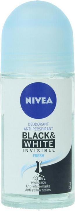 Produktbild NIVEA BLACK & WHITE INVISIBLE FRESH deo roll-on 50 ml (Roll-on, 50 ml)