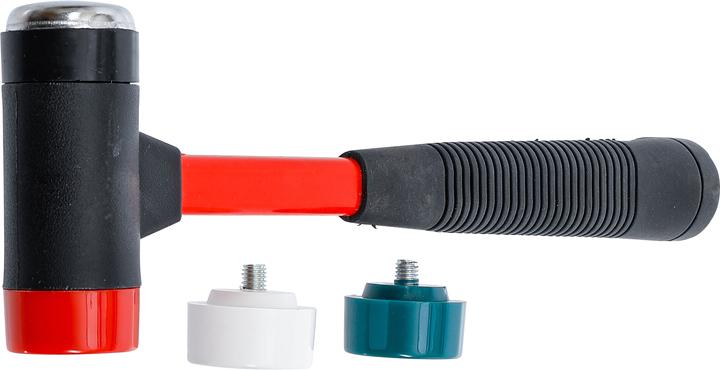 Actual product image BGS Hammer Set with Interchangeable Heads Fibreglas Shaft Ø 38 mm (524 g)