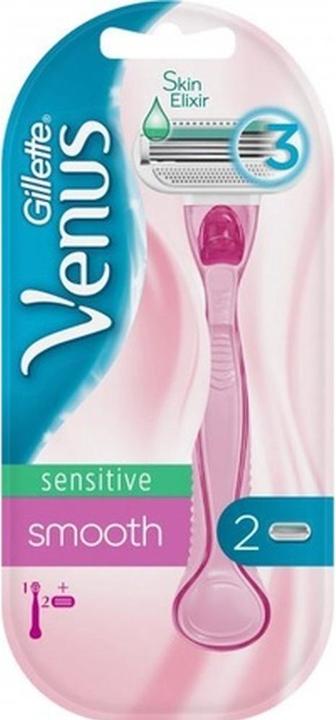 Produktbild Gillette Venus Gillette - Venus Sensitive Smooth - Women's razor + 2 heads (L)