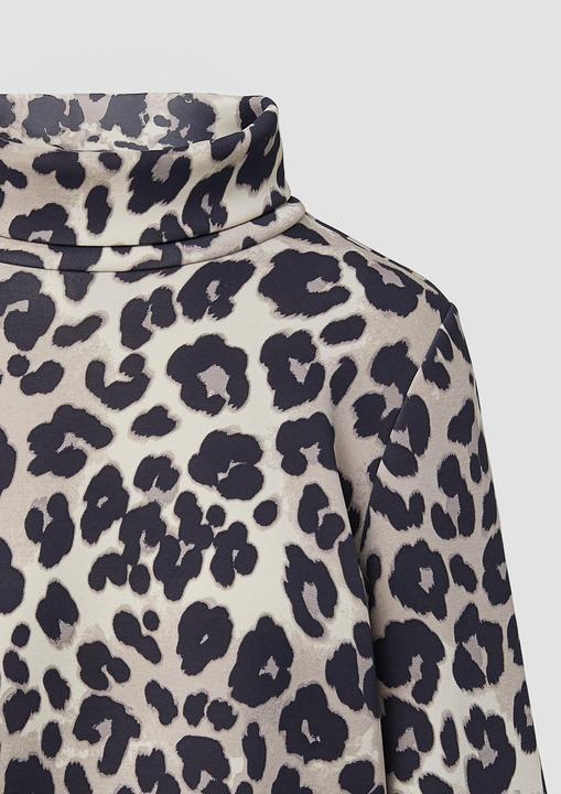 Produktbild s.Oliver Sweatshirt Scuba-Sweatshirt im Relaxed Fit mit Leo-Print (36)