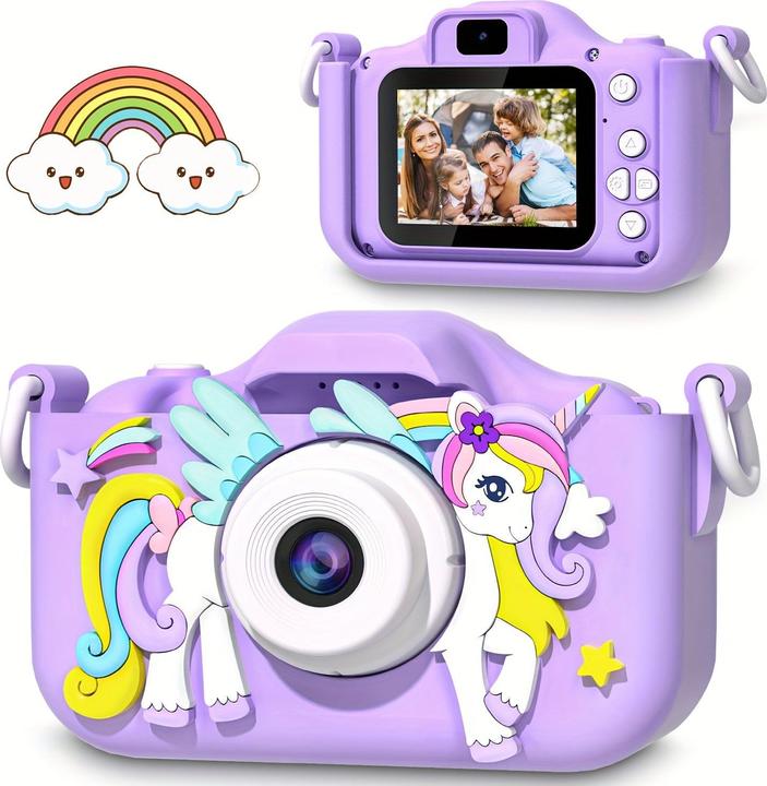 Image du produit Activity Board Jouet caméra numérique licorne, jouet caméra pour enfants, 1080P HD caméra pour enfants, mini