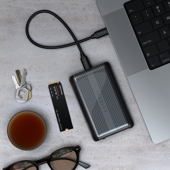 Actual product image Satechi USB4 NVMe SSD Pro (M.2 2280, M.2 2260, M.2 2242)