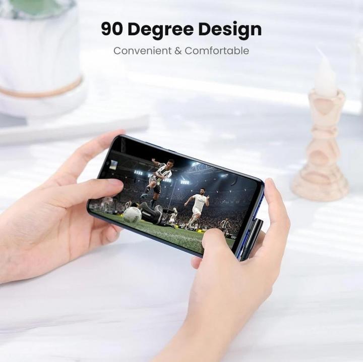 Image du produit Ugreen Câble USB vers USB-C US317 Angle, 2m (noir) (2 m, USB 2.0, 50 W)