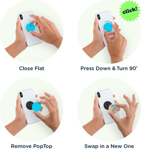 Actual product image PopSockets PopGrip Premium Pokemon Multi Transparent