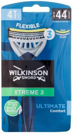Productafbeelding Wilkinson Xtreme 3 For Men Ultimate Comfort met Aloë Vera Wegwerpscheermesjes 4 stuks