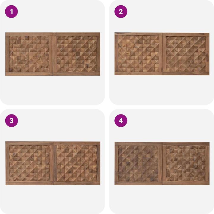 Actual product image vidaXL Kopfteil (55 x 3.50 x 3.50 cm)