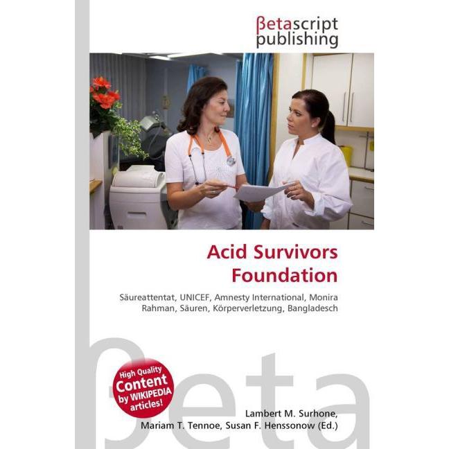Acid Survivors Foundation, Fachbücher
