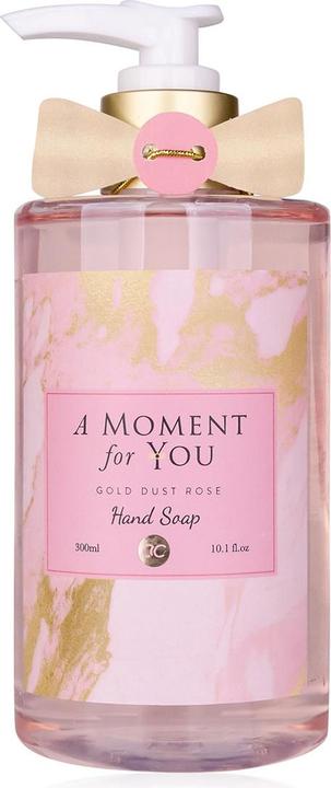 Accentra Handseife A MOMENT FOR YOU in Pumpspender, 300ml, Duft: Gold Dust Rose, Farbe: rosa/gold, VE 6/24 (Flüssigseife, 300 ml)