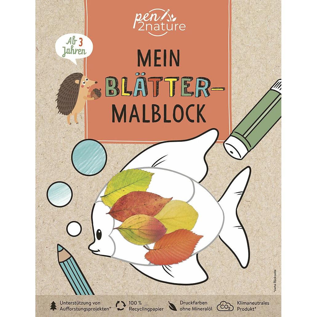 Pen2nature Mein Blätter-Malblock. Für Kinder ab 3 Jahren