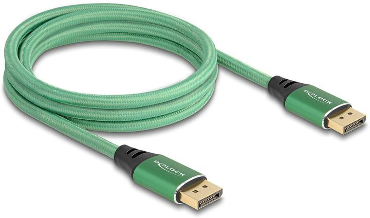 Immagine prodotto Delock Cavo DisplayPort 16K 60 Hz 2 m verde metallo (2 m, DisplayPort, 2.1)