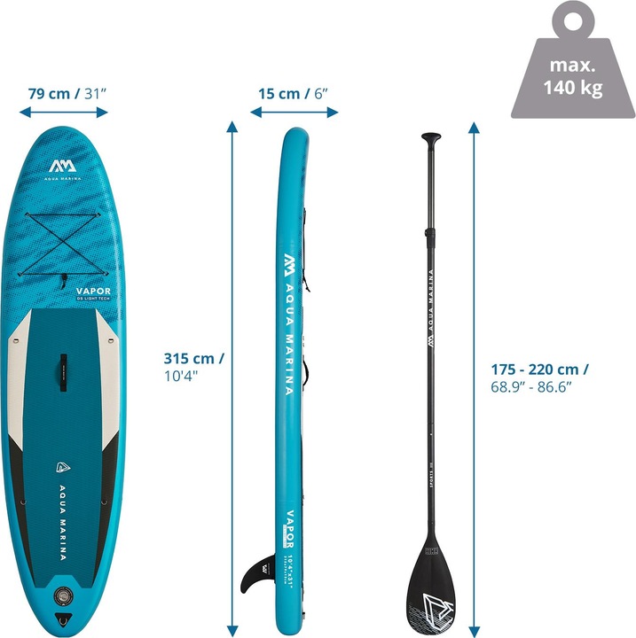 Produktbild Aqua Marina All-Around iSUP Vapor (10'4")