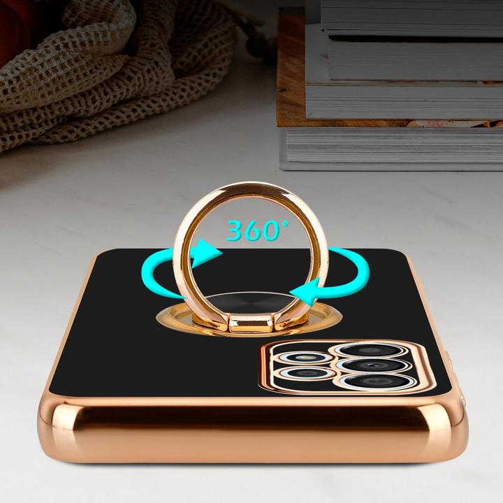 Produktbild Cadorabo Hülle für Samsung Galaxy A33 5G im TPU mit Kameraschutz und Ring LM089 Style (Samsung Galaxy A33 5G)