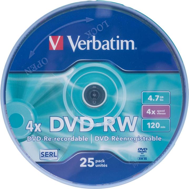 Actual product image Verbatim Dvd-Rw (25x)