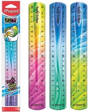 Actual product image Maped Twist'n Flex DECOR flat ruler, 200 mm, unbreakable (20 cm)