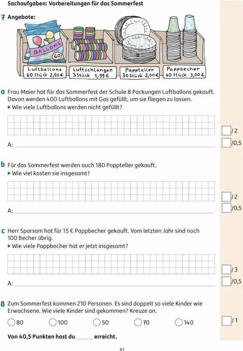 Produktbild Tests in Mathe - Lernzielkontrollen 3. Klasse (Deutsch, Agnes Spiecker, Gisela Specht, 2023)