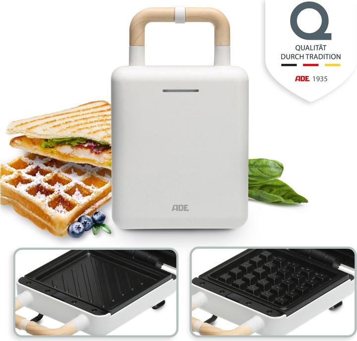 Actual product image ADE Waffle Iron White