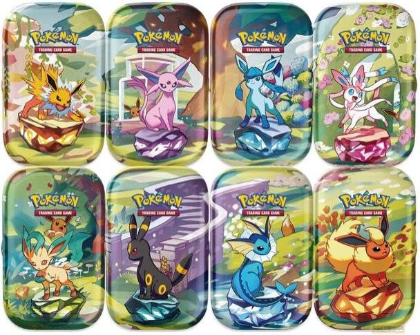 Actual product image Pokémon Prismatic Evolutions (German, Tin)