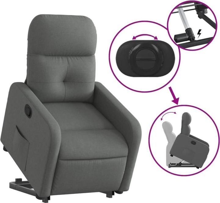 Image du produit vidaXL Relaxsessel mit Aufstehhilfe