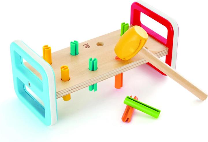 Hape Rainbow knocking bench