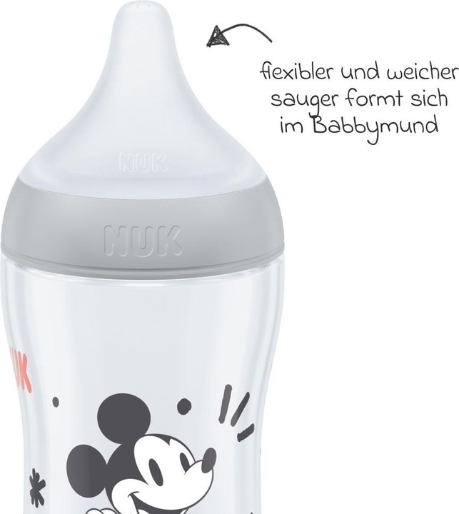 Produktbild NUK Babyflaschen PP-Flasche Perfect Match 260 ml + Silikon-Sauger (260 ml)