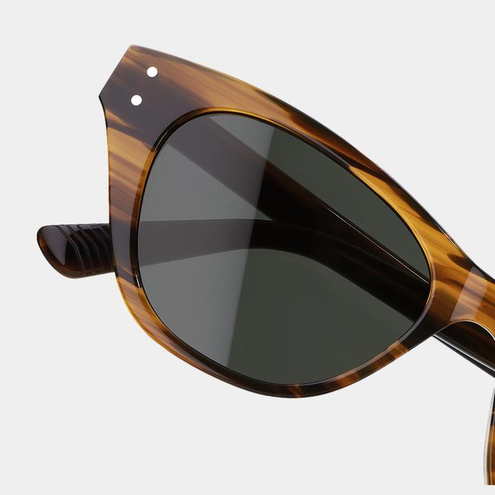 Produktbild James Dixon Gestreift/Grau - Velvet - Cat-Eye - Acetat - Sonnenbrille