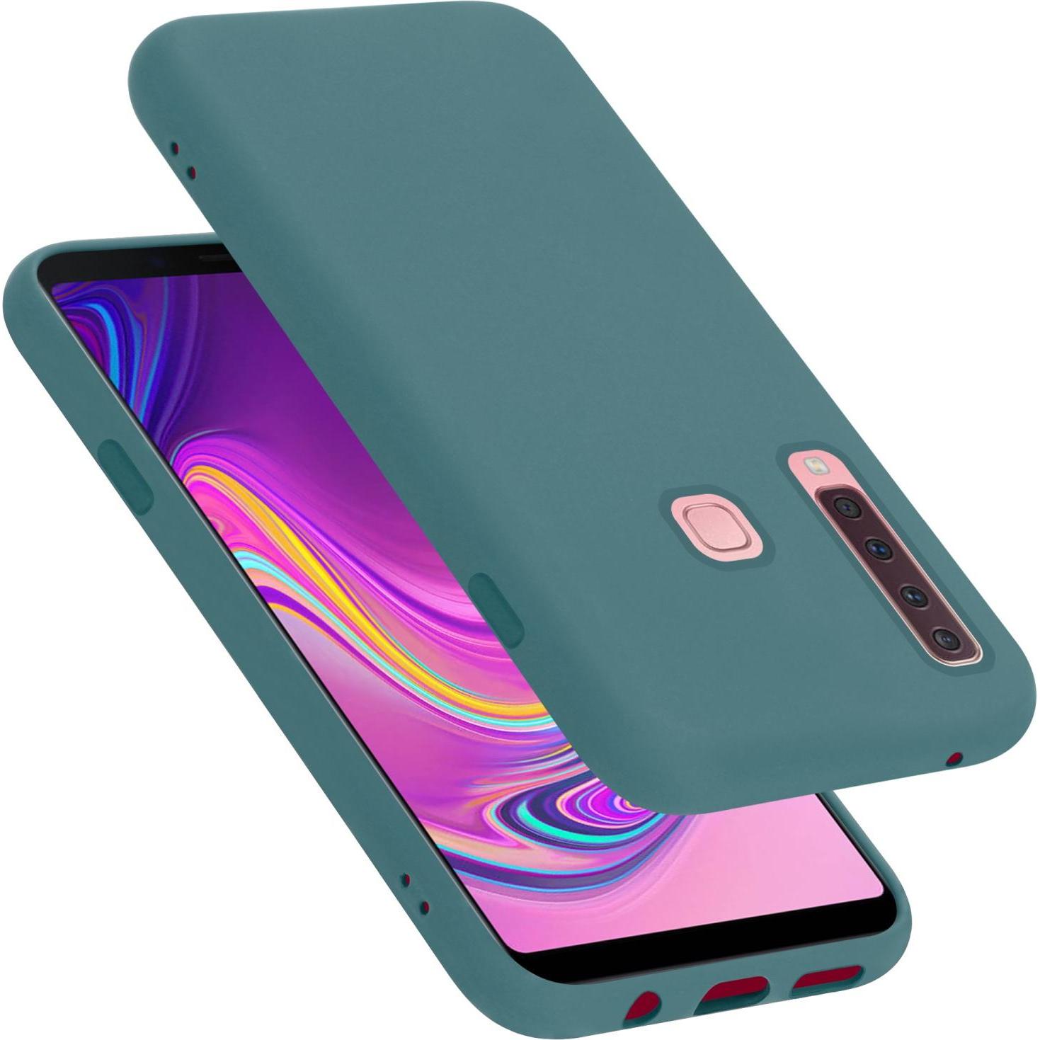 Cadorabo TPU Liquid Silicone Case Hülle für Samsung Galaxy A9 2018 (Samsung Galaxy A9 (2018)), Smartphone Hülle, Grün