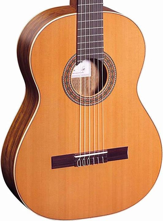 Actual product image Ortega Traditional Series R220 Classical Guitar (Classical guitar, Back and sides: Mongoy wood, Edgings: Maple, Fingerboard: Rosewood, Neck: Mahogany, Top: Solid North American cedar)