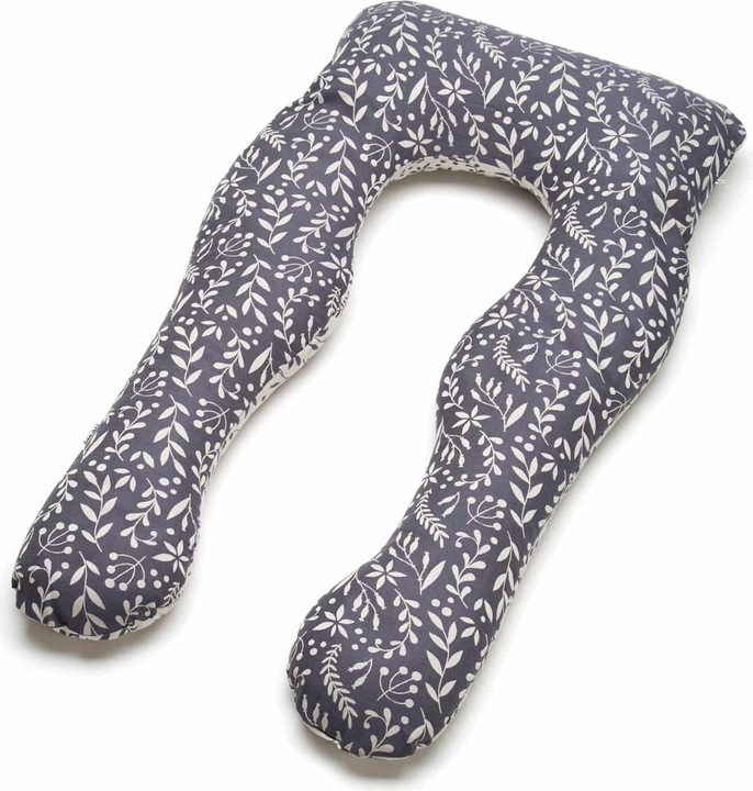 Actual product image Flora Cool Grey nursing and sleeping pillow