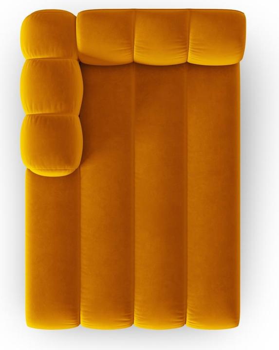 Image du produit Micadoni Velours Méridienne Gauche, "Lupine", 2 Places, 117x177x70Fabriqué en Europe (Recamière)