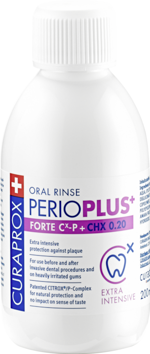 Actual product image Curaprox Perio Plus Forte CHX 0.2 % (200 ml, Mouthwash)