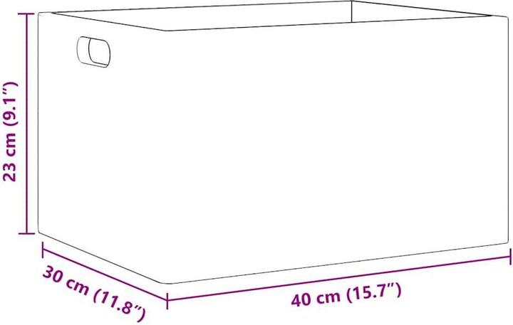 Actual product image vidaXL Holzkiste (30 cm, 22 l, 1x)